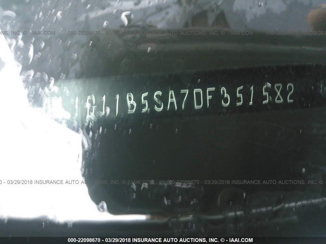 1G11B5SA7DF351582 - 2013 CHEVROLET MALIBU LS ვერცხლისფერი ფოტო 9