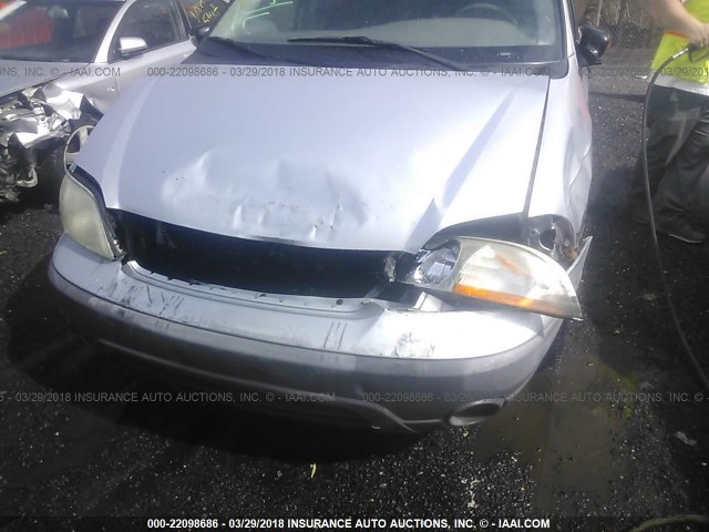 2FMZA51491BC14662 - 2001 FORD WINDSTAR LX SILVER photo 6