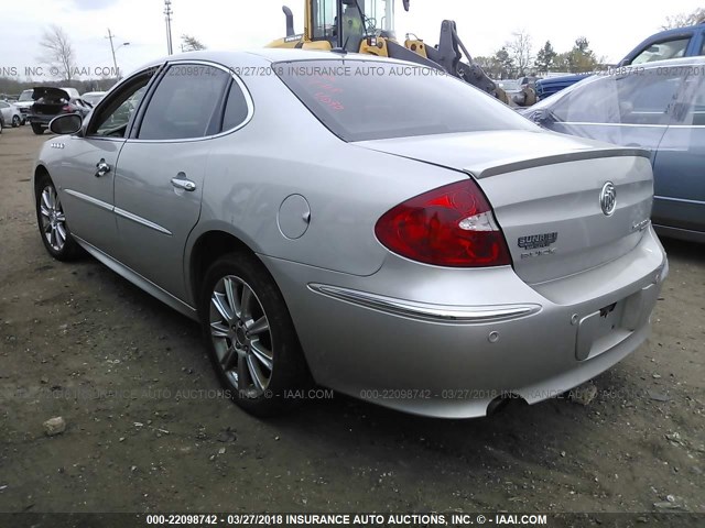 2G4WN58C781225891 - 2008 BUICK LACROSSE SUPER SERIES SILVER photo 3
