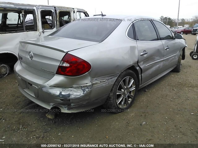 2G4WN58C781225891 - 2008 BUICK LACROSSE SUPER SERIES SILVER photo 4