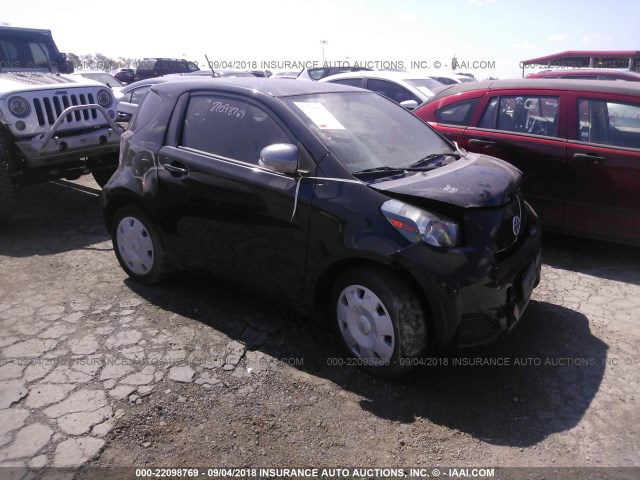 JTNJJXB07CJ016617 - 2012 TOYOTA SCION IQ BLACK photo 1