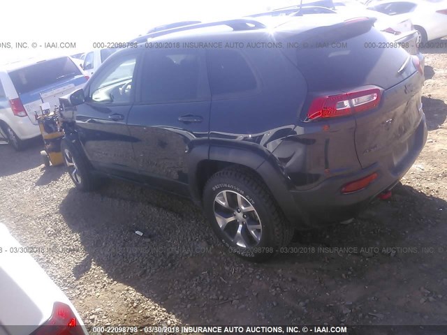 1C4PJMBS6HW635265 - 2017 JEEP CHEROKEE TRAILHAWK GRAY photo 3