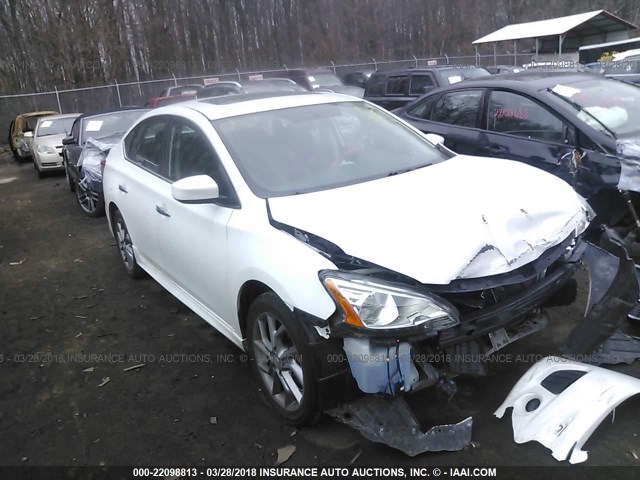 3N1AB7AP4EY291556 - 2014 NISSAN SENTRA S/SV/SR/SL WHITE photo 1