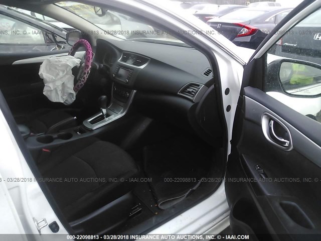 3N1AB7AP4EY291556 - 2014 NISSAN SENTRA S/SV/SR/SL WHITE photo 5