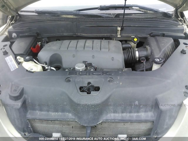 5GAER23D09J106298 - 2009 BUICK ENCLAVE CXL Brun photo 10