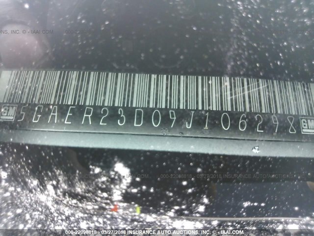 5GAER23D09J106298 - 2009 BUICK ENCLAVE CXL Brun photo 9