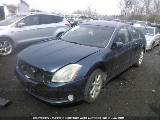 1N4BA41E84C821557 - 2004 NISSAN MAXIMA SE/SL BLUE photo 2