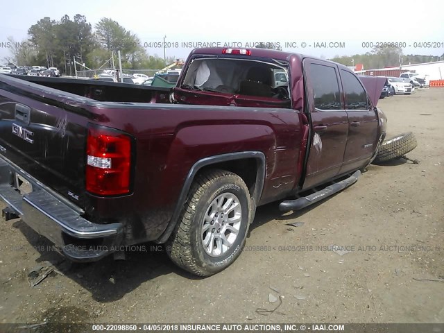 3GTU2UEC2EG288645 - 2014 GMC SIERRA K1500 SLE MAROON photo 4