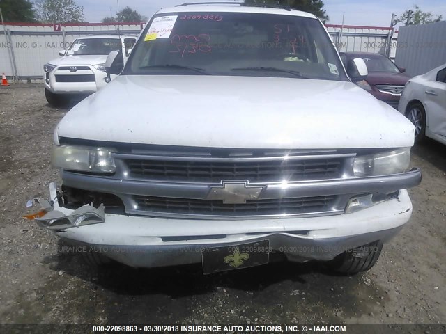 1GNEC13Z96J115669 - 2006 CHEVROLET TAHOE C1500 WHITE photo 6