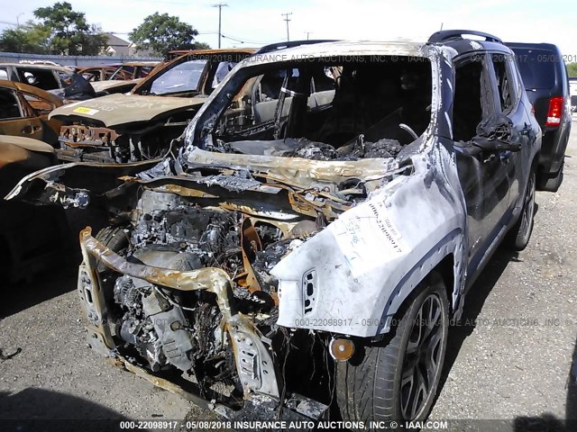 ZACCJABT0FPC32446 - 2015 JEEP RENEGADE LATITUDE BLACK photo 2