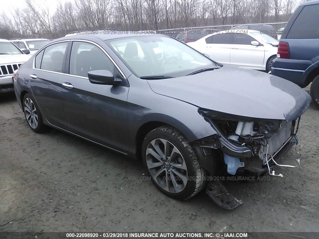 1HGCR2F56FA260537 - 2015 HONDA ACCORD SPORT 灰色 照片 1