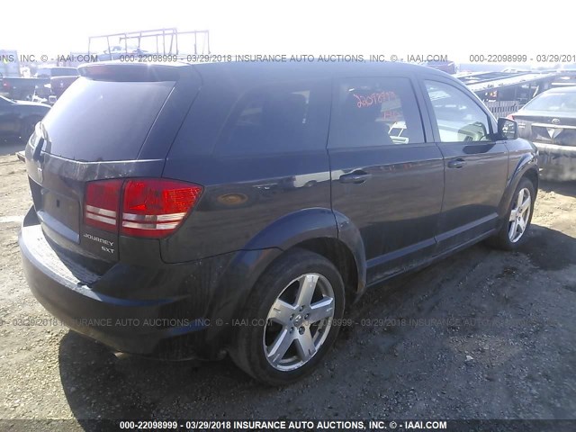 3D4GH57V39T602318 - 2009 DODGE JOURNEY SXT BLACK photo 4