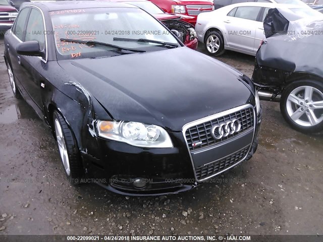 WAUDF78E98A059186 - 2008 AUDI A4 2.0T QUATTRO BLACK photo 1