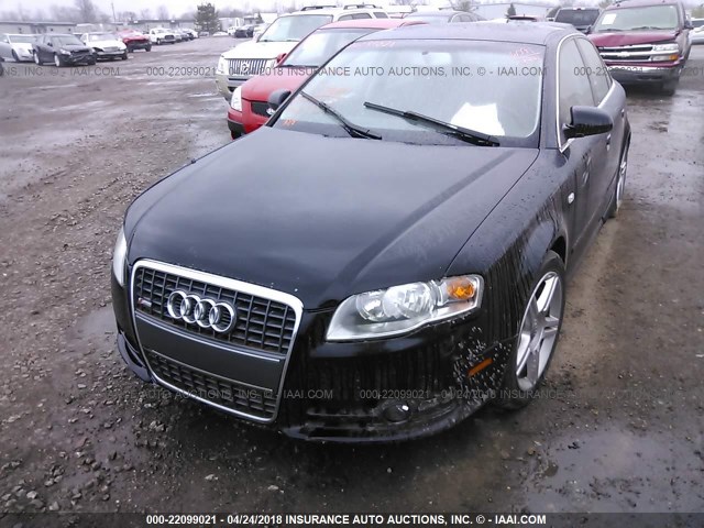 WAUDF78E98A059186 - 2008 AUDI A4 2.0T QUATTRO BLACK photo 2