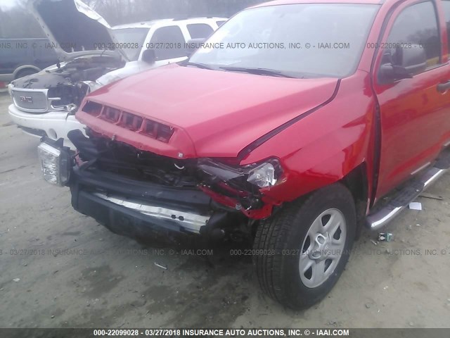 5TFRM5F17FX089607 - 2015 TOYOTA TUNDRA DOUBLE CAB SR/SR5 RED photo 6