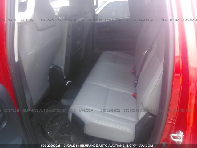 5TFRM5F17FX089607 - 2015 TOYOTA TUNDRA DOUBLE CAB SR/SR5 RED photo 8