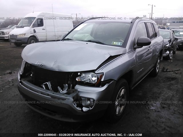 1C4NJCBA8ED844314 - 2014 JEEP COMPASS SPORT SILVER photo 2