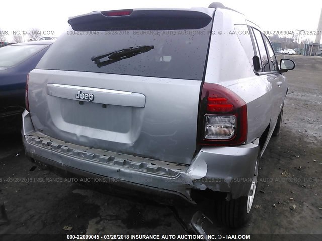 1C4NJCBA8ED844314 - 2014 JEEP COMPASS SPORT SILVER photo 4