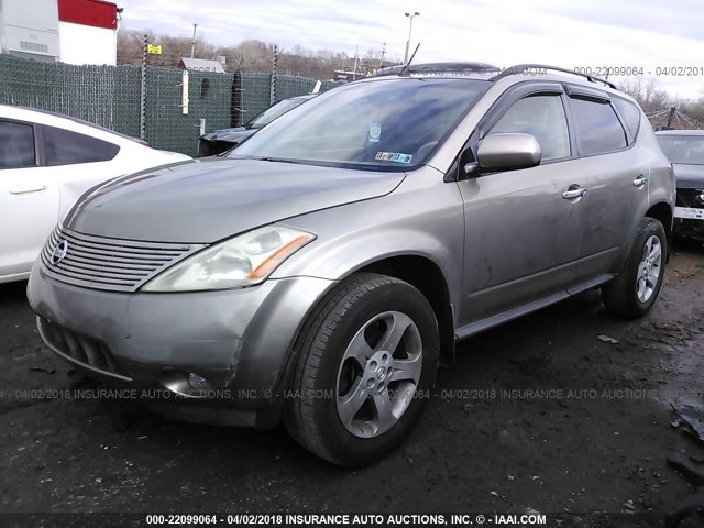 JN8AZ08WX3W205818 - 2003 NISSAN MURANO SL/SE GRAY photo 2