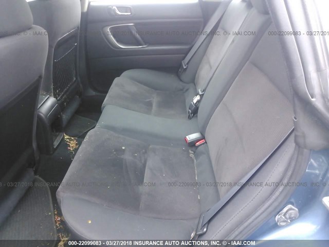 4S4BP60C487362574 - 2008 SUBARU OUTBACK BLUE photo 8