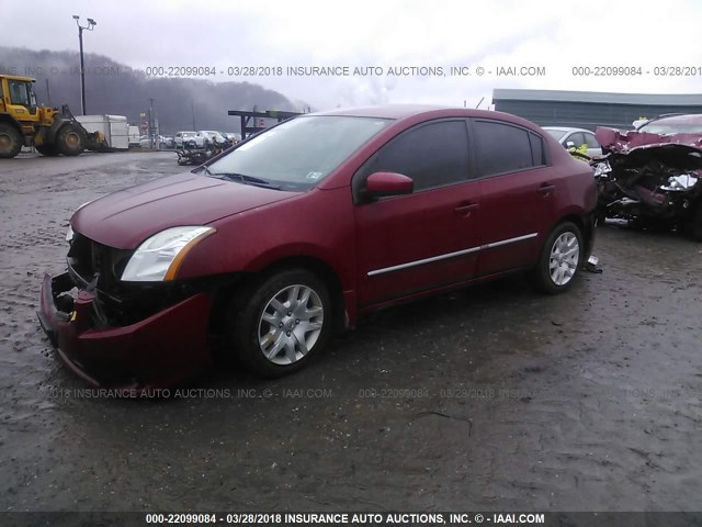 3N1AB6AP6AL667157 - 2010 NISSAN SENTRA 2.0/2.0S/SR/2.0SL RED photo 2