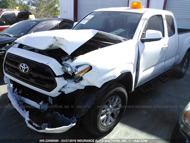 5TFRX5GN4HX099619 - 2017 TOYOTA TACOMA ACCESS CAB/SR/SR5 WHITE photo 6