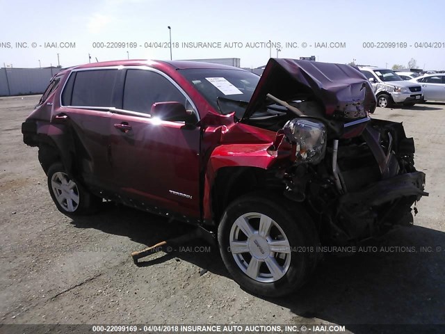 2GKALMEK1F6153732 - 2015 GMC TERRAIN SLE RED photo 1