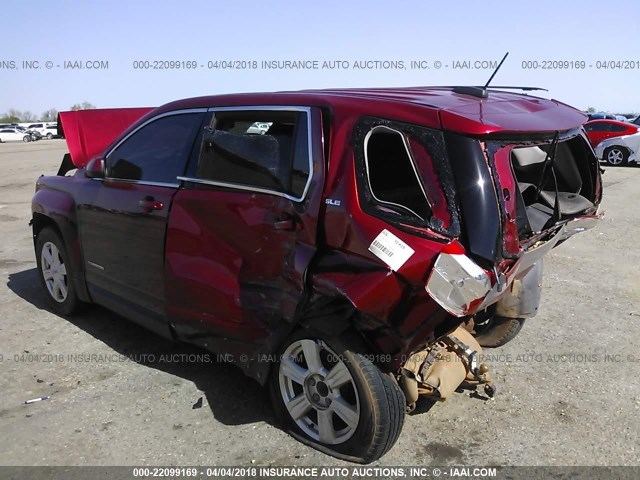 2GKALMEK1F6153732 - 2015 GMC TERRAIN SLE RED photo 3