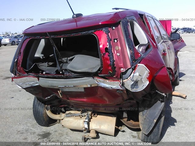 2GKALMEK1F6153732 - 2015 GMC TERRAIN SLE RED photo 6