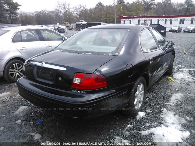 1MEFM50U01A646096 - 2001 MERCURY SABLE GS BLACK photo 4