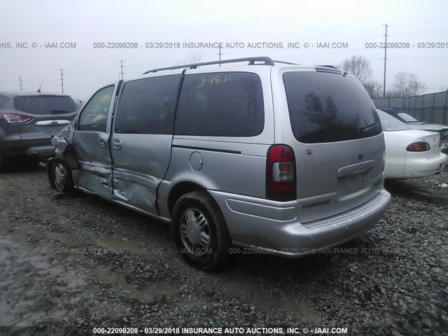 1GNDX13E63D165257 - 2003 CHEVROLET VENTURE LUXURY SILVER photo 3