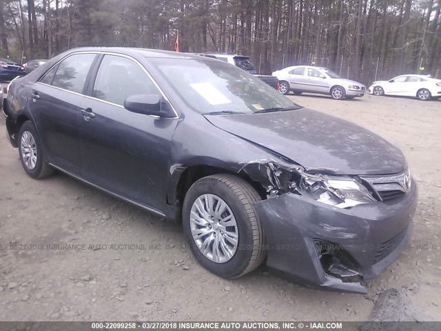 4T4BF1FK2DR298248 - 2013 TOYOTA CAMRY L/SE/LE/XLE GRAY photo 1
