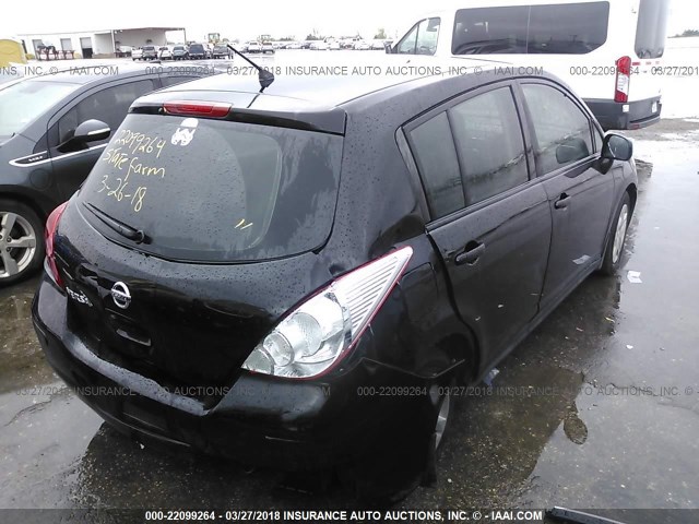 3N1BC1CP5BL509766 - 2011 NISSAN VERSA S/SL BLACK photo 4