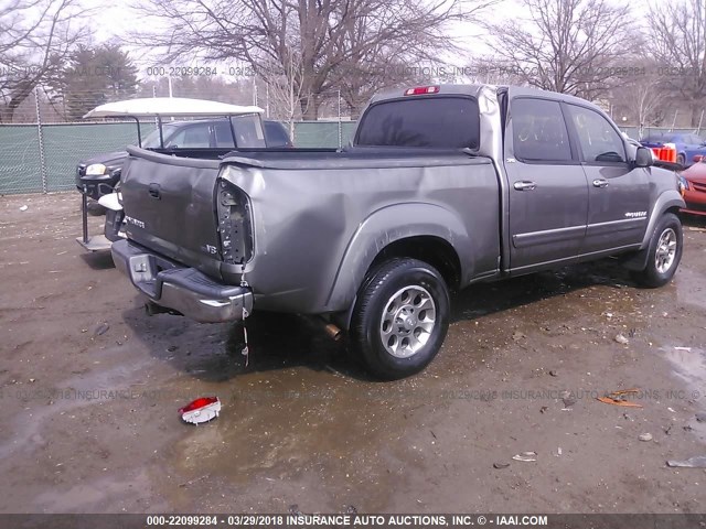 5TBET34126S551207 - 2006 TOYOTA TUNDRA DOUBLE CAB SR5 BROWN photo 4