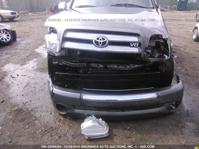 5TBET34126S551207 - 2006 TOYOTA TUNDRA DOUBLE CAB SR5 BROWN photo 6