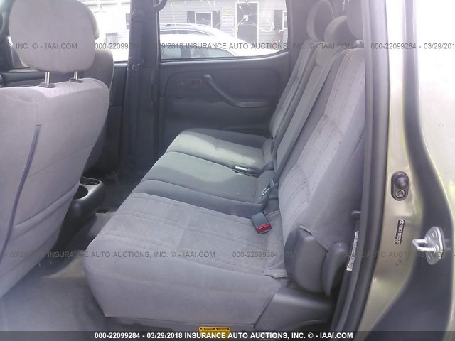 5TBET34126S551207 - 2006 TOYOTA TUNDRA DOUBLE CAB SR5 BROWN photo 8