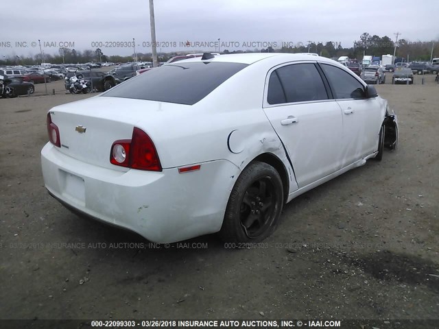 1G1ZA5E08CF355535 - 2012 CHEVROLET MALIBU LS 白色 照片 4