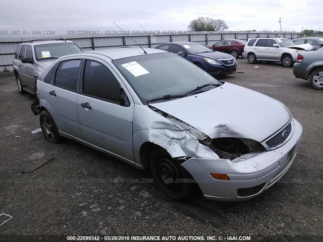 1FAHP34N67W324797 - 2007 FORD FOCUS ZX4/S/SE/SES SILVER photo 1