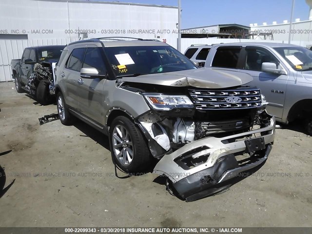 1FM5K7FH6HGA80702 - 2017 FORD EXPLORER LIMITED 米色 照片 1