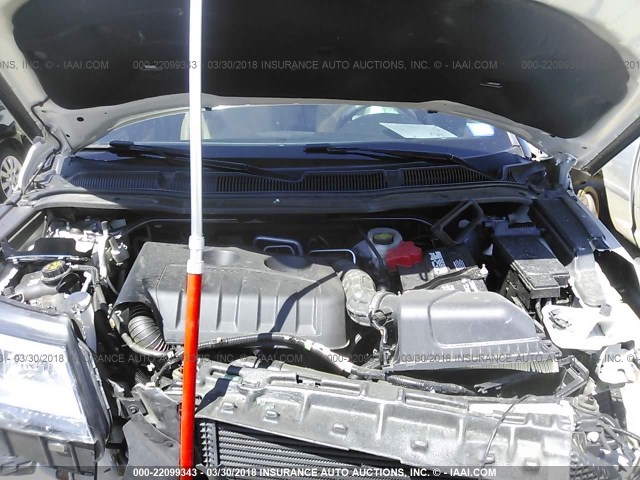 1FM5K7FH6HGA80702 - 2017 FORD EXPLORER LIMITED 米色 照片 10