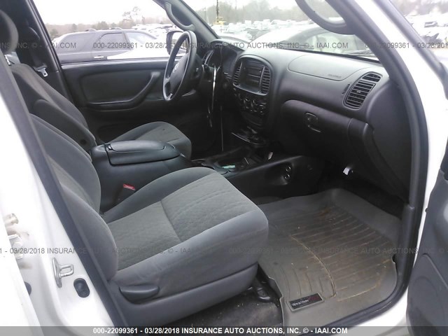 5TBET34126S509362 - 2006 TOYOTA TUNDRA DOUBLE CAB SR5 WHITE photo 5
