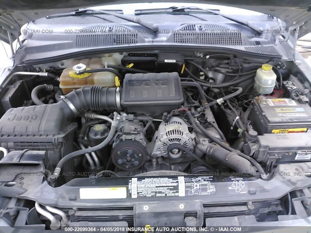 1J4GL48K42W185991 - 2002 JEEP LIBERTY SPORT 灰色 照片 10