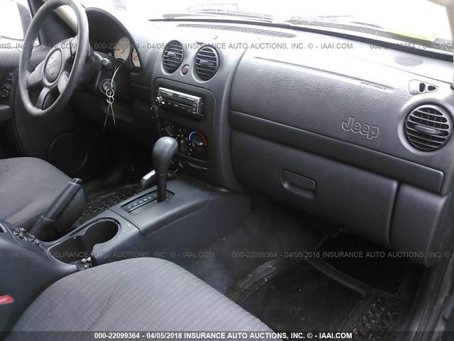 1J4GL48K42W185991 - 2002 JEEP LIBERTY SPORT 灰色 照片 5