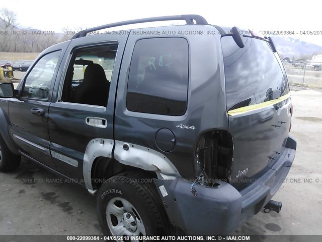 1J4GL48K42W185991 - 2002 JEEP LIBERTY SPORT GRAY photo 6