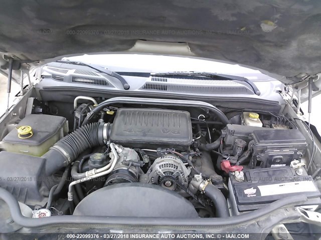 1J8HG48N96C145026 - 2006 JEEP COMMANDER SILVER photo 10