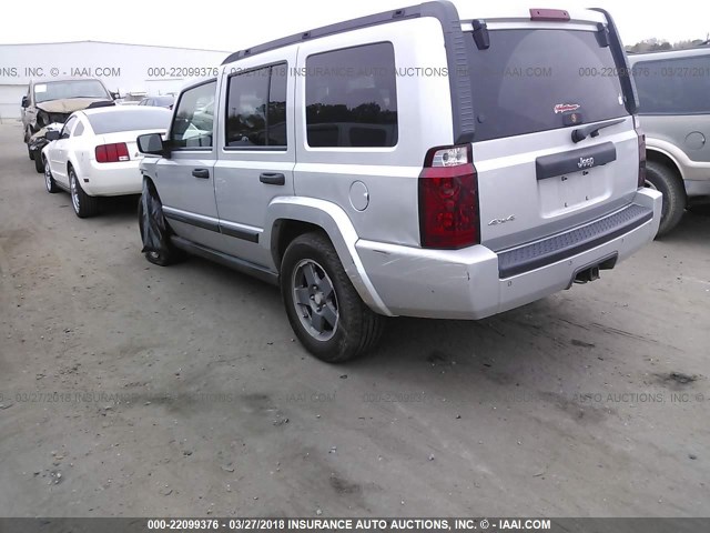1J8HG48N96C145026 - 2006 JEEP COMMANDER SILVER photo 3