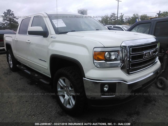 3GTU2UEC6FG317744 - 2015 GMC SIERRA K1500 SLE WHITE photo 1