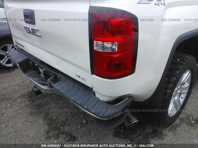 3GTU2UEC6FG317744 - 2015 GMC SIERRA K1500 SLE WHITE photo 6