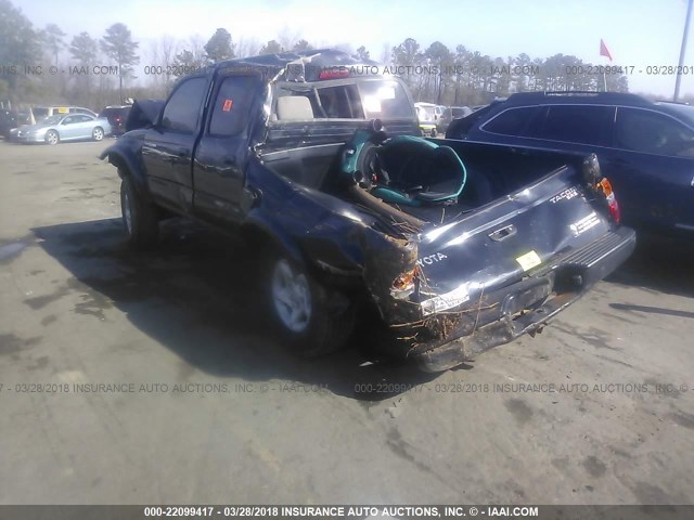 5TEHN72N34Z307318 - 2004 TOYOTA TACOMA DOUBLE CAB შავი ფოტო 3