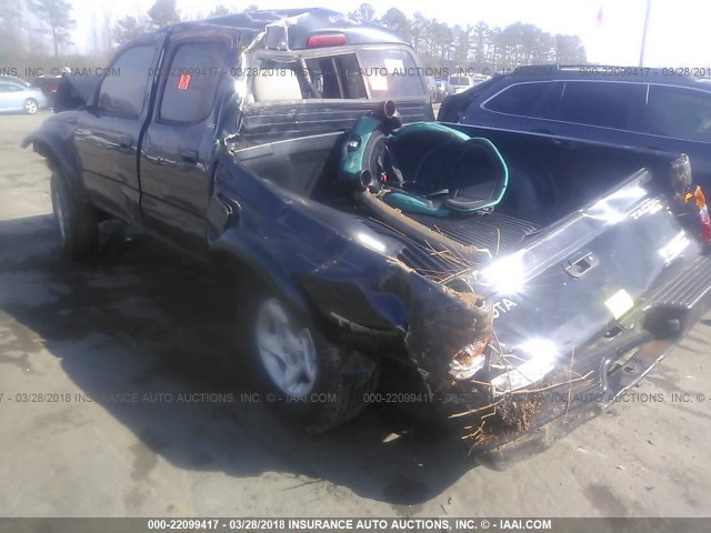 5TEHN72N34Z307318 - 2004 TOYOTA TACOMA DOUBLE CAB BLACK photo 6